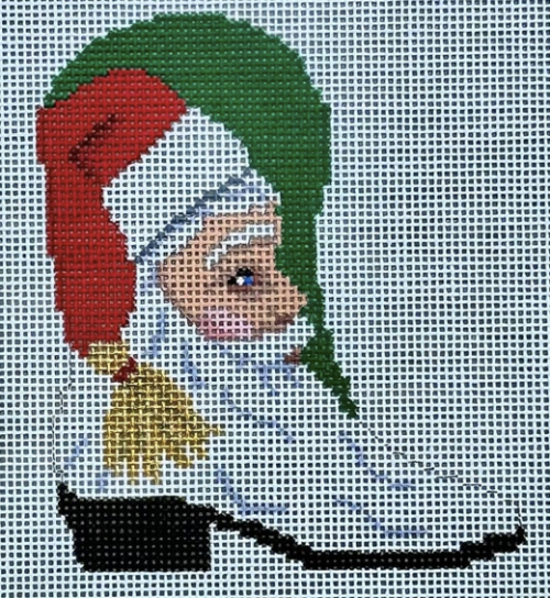 Santa Face Cowboy Boot