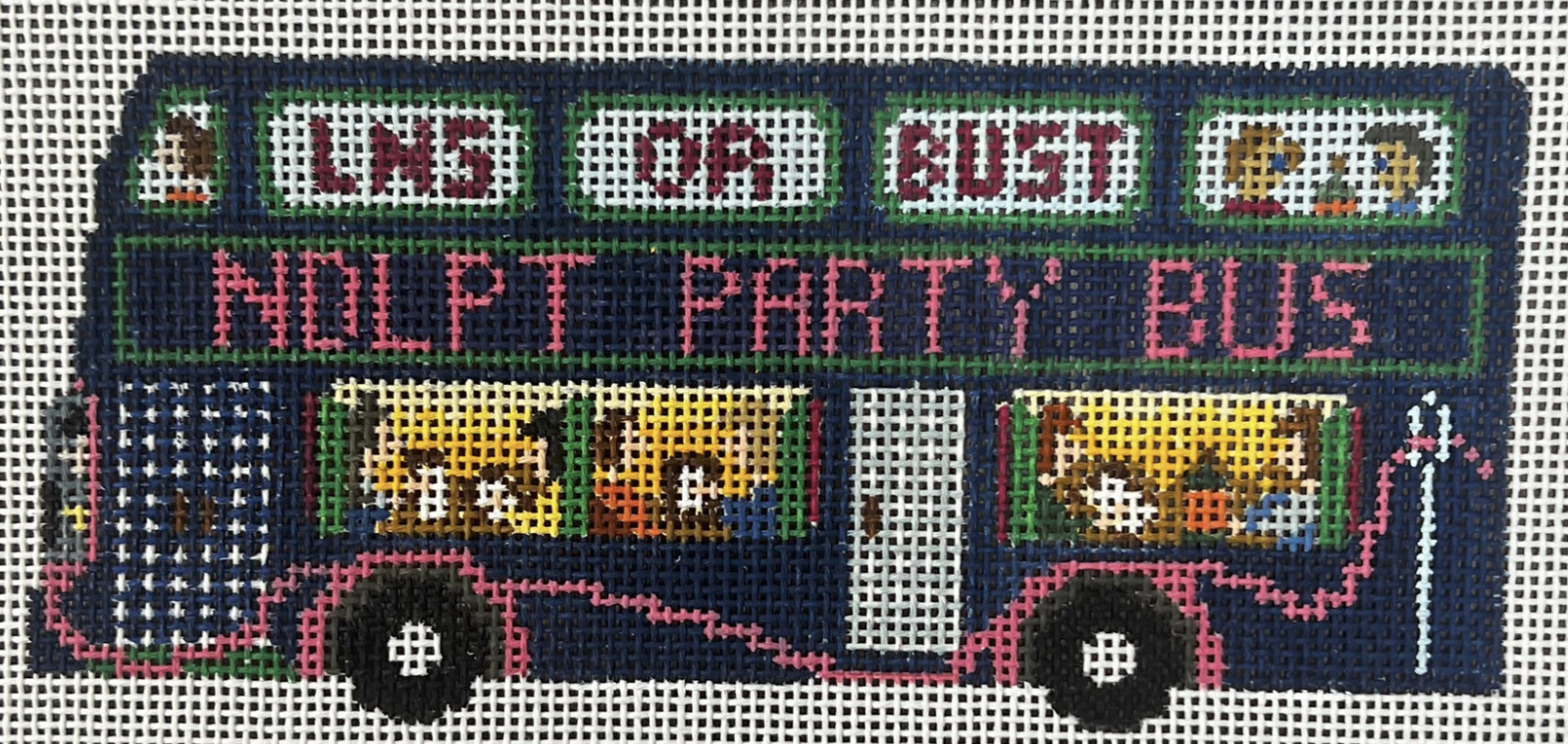 Needlepoint Party Bus
