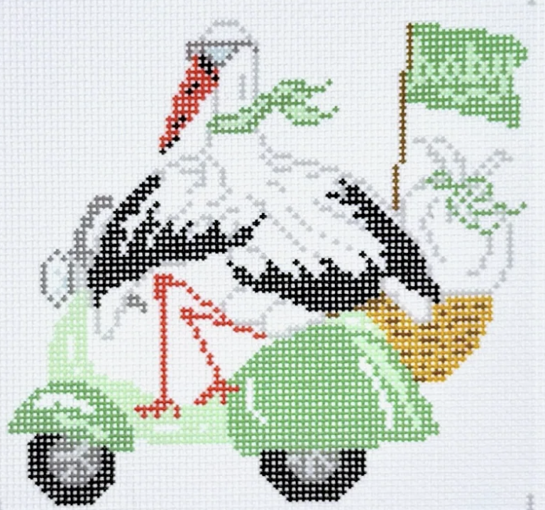 Special Delivery Stork-Green Special Delivery Stork-Green