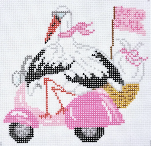 Special Delivery Stork-Pink