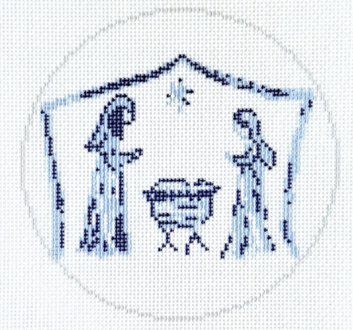 Nativity-Blue & White