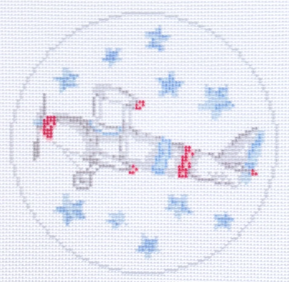 Biplane with Stars