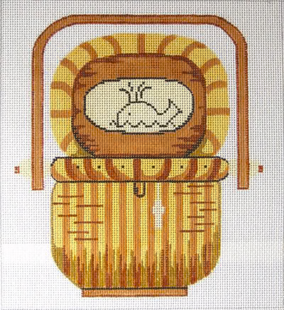 Nantucket Basket with Whale
